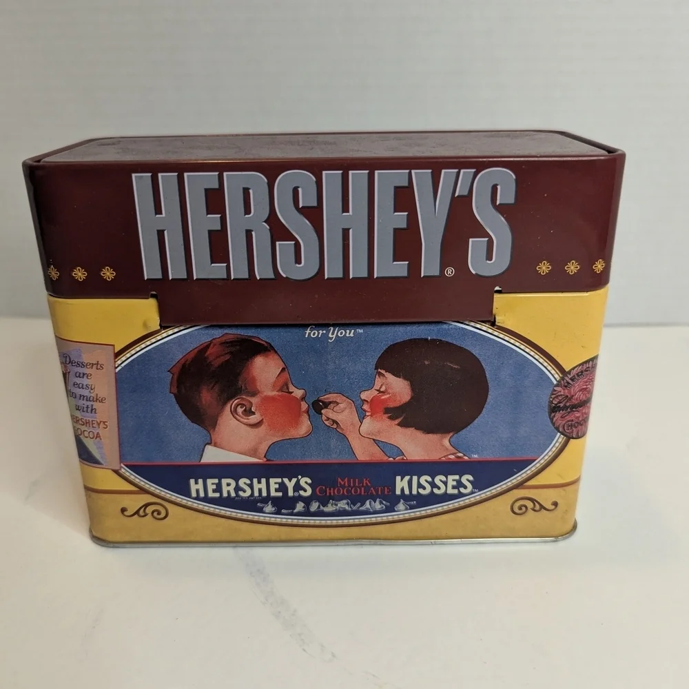 Hershey's Vintage Tin Box With Recipe Cards